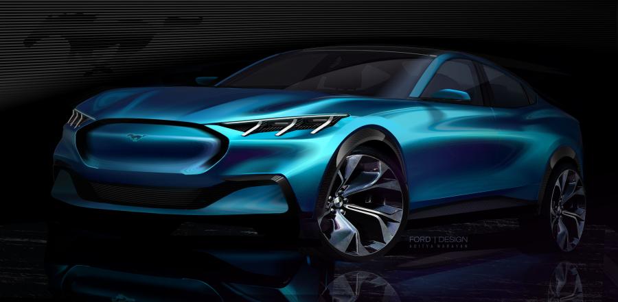 Эскиз Ford Mustang Mach-E X 2020 года  (EU) (фото 34 из 67)